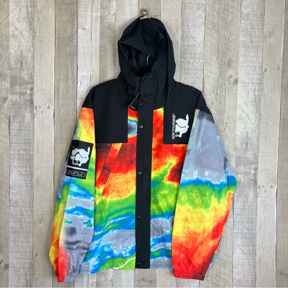 NWT GREY 59 DOPPLER RADAR STORM SHELL WINDBREAKER Jacket
Suicideboys Size Large
